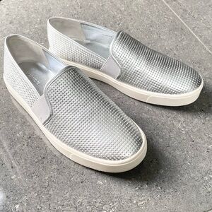 Silver Vince “Blair” Sneakers Perforated Leather